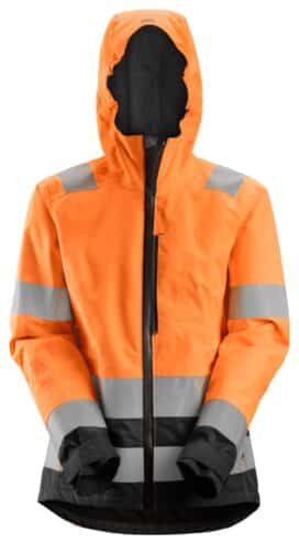 High-Vis Vanntett Skalljakke for dame, Klasse 2/3