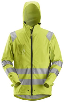 High-Vis PU-regnjakke, Klasse 3